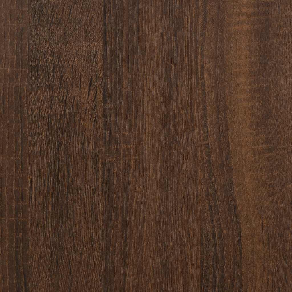 Sideboard in Brown Oak Look 23.6 x 13.8 x 27.6 in (60 x 35 x 70 cm) Engineered Wood