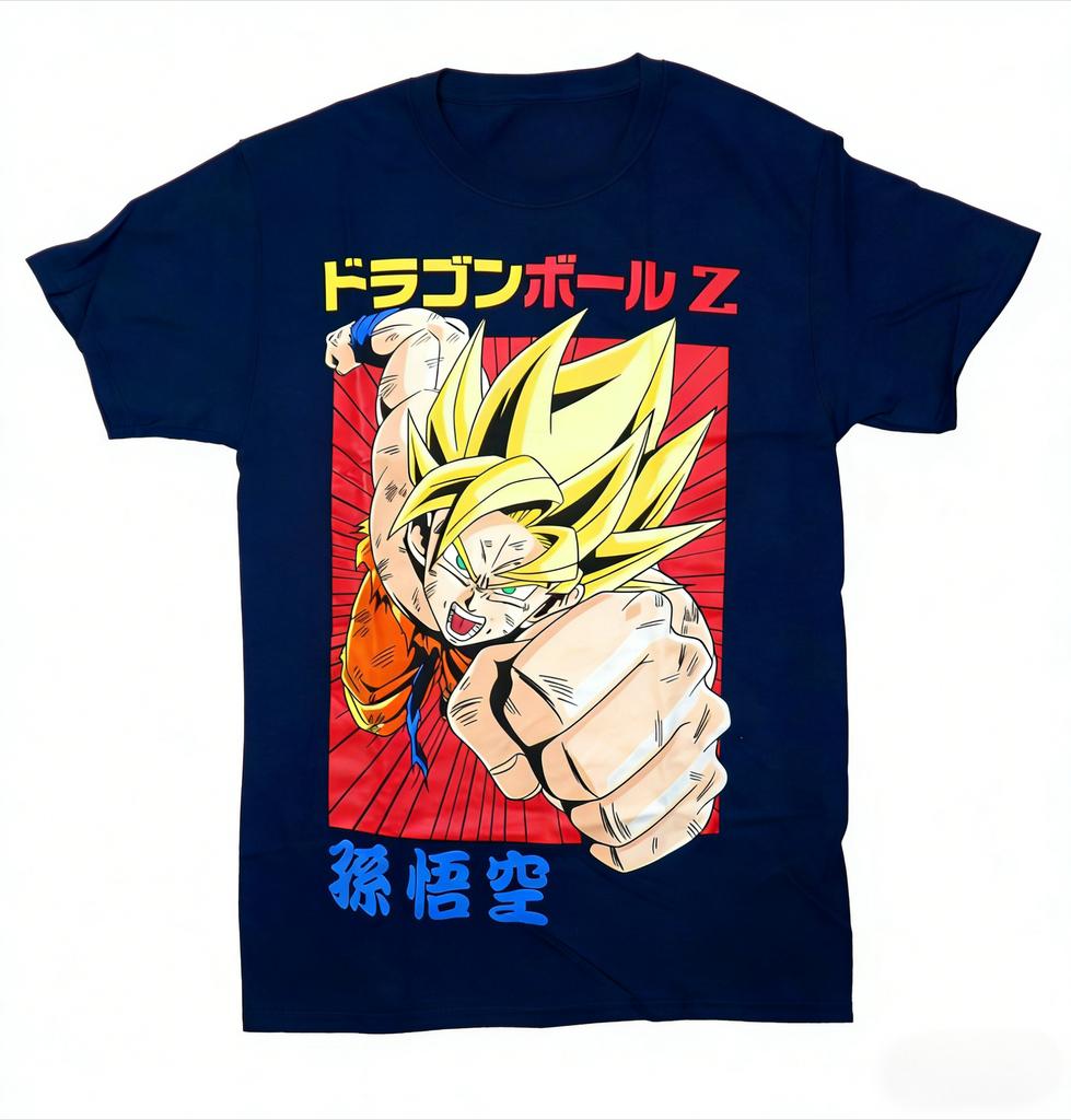 Summer Dragon Ball Z TShirt Men Goku Super Saiyan Anime Graphic Short Sleeve Oversized Streetwear Loose Fit Anime Fan Tee