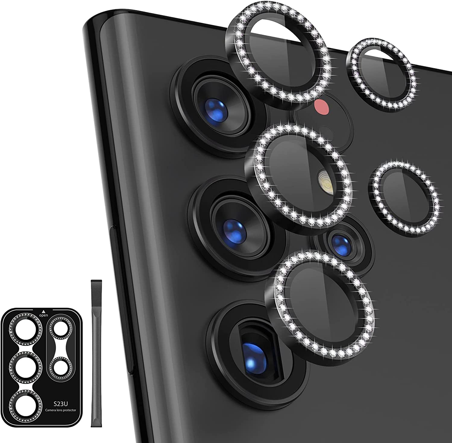 

Защитная пленка для объектива камеры для Samsung Galaxy S22 S23 Ultra, стеклянный задний защитный чехол для камеры телефона, защищающий от падения, для Samsung S23 Ultra For Samsung S23Ultra