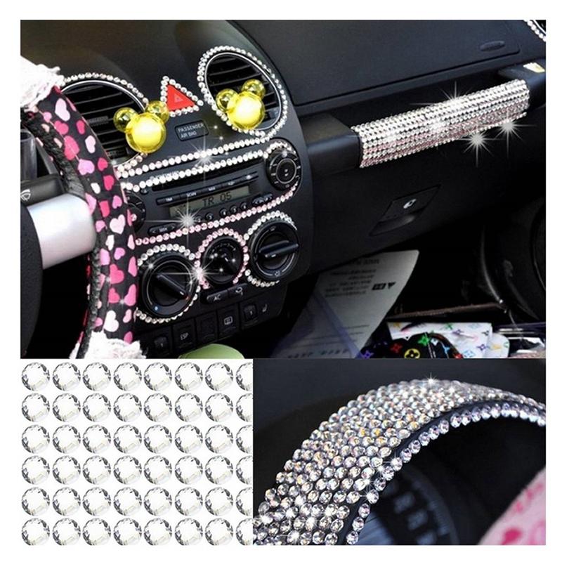 2016 Pcs 6Mm DIY Bling Crystal Self-Adhesive Rhinestone Sticker