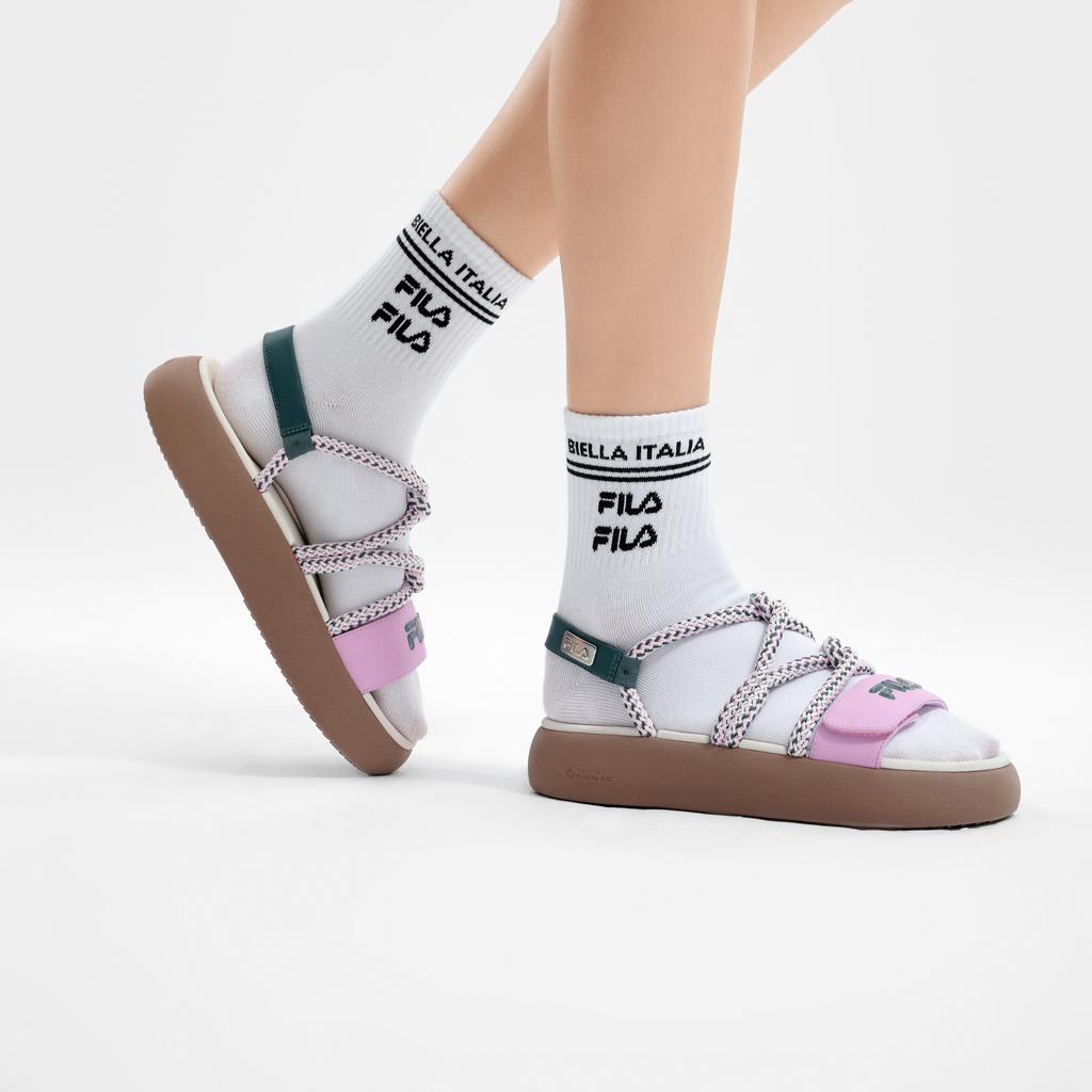 FILA Churro Comfortable Casual Non-Slip Breathable Beach Sandals Women sandals Lavender-Pink F12W421404FPM