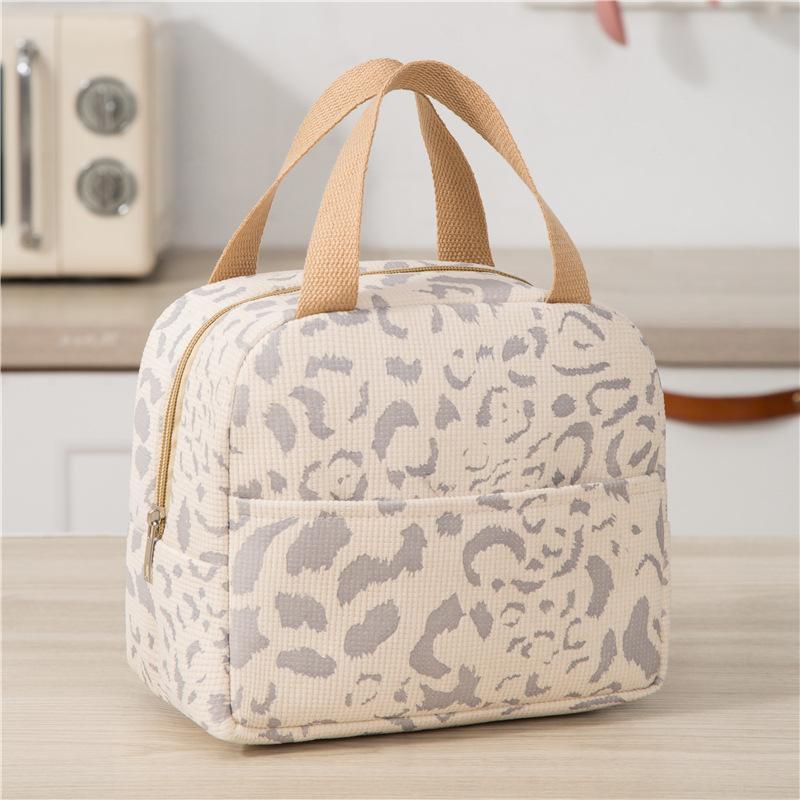 1pc Ink-wash Pattern Insulation Bag Large Capacity Portable Bento Bag Outdoor Travel Hand-held Lunch Bags Household Picnic Bag