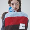 Majo Factory Color Stripe Muffler [Red]