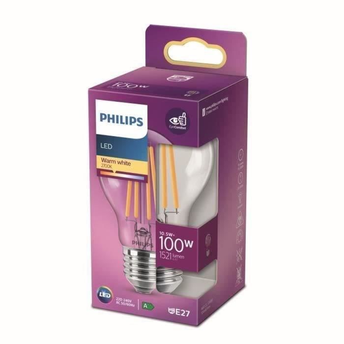 LED-Birne Philips nicht dimmbar - E27 - 100W - warmweiß