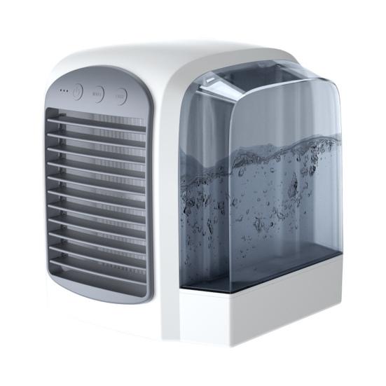 Cooling Fan Personal Air Conditioner with Water Tank 3 Speeds Strong Airflow Low Noise Desktop Air Cooler Fan Mist Maker
