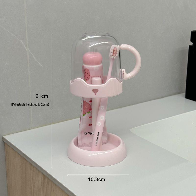 

Cute Toothbrush & Toothpaste Storage Rack Set with Cup