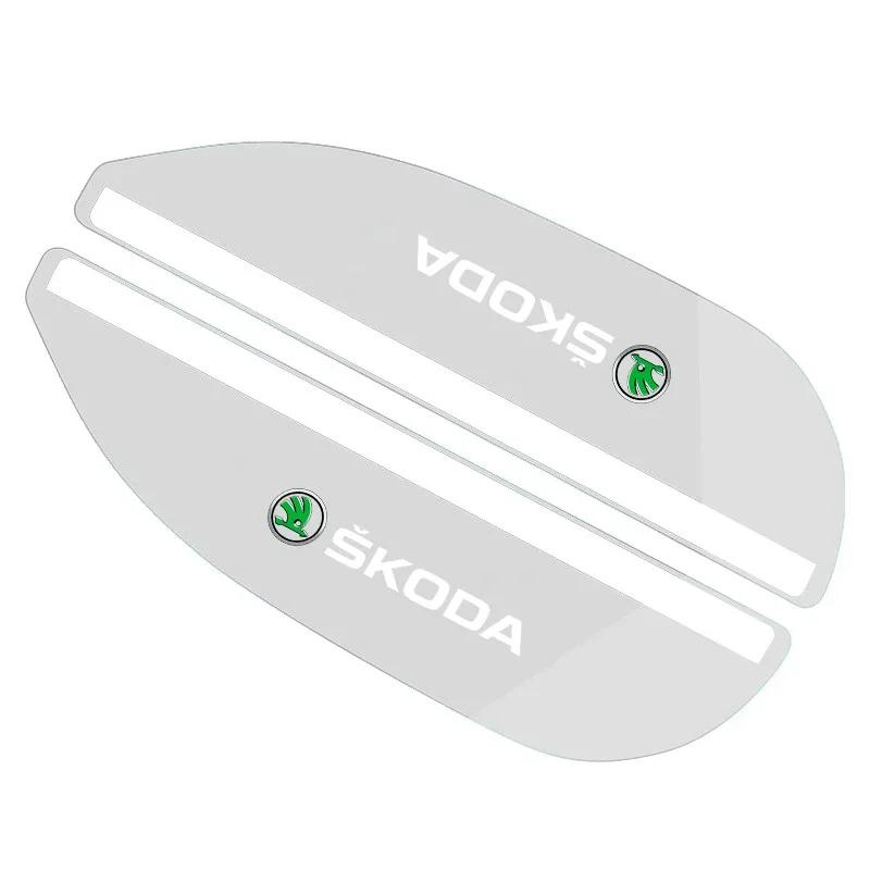 

Car Sticker 2Pcs Car Rearview Mirror Rain Eyebrow Visor Covers For Skoda Octavia Superb Rapid Kodiaq Karoq Fabia Kamiq Enyaq VRS