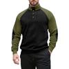 Men'S Outdoor Raglan Sleeve Standing Collar Long Sleeved Sweatshirt