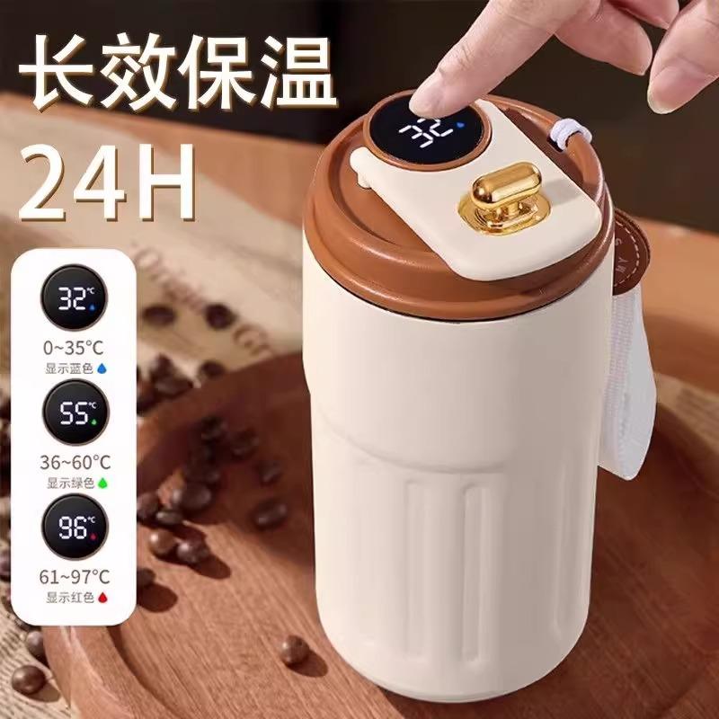Neuer intelligenter Temperaturanzeige 316 Edelstahl Vakuumisolierter Kaffeebecher für Männer Frauen