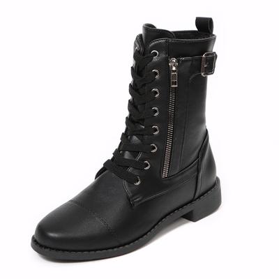 Women Ankle Boots Retro Zipper Mid Calf  Plus Size Ladies Short Boots Comfortable Elegant Shoes Women New Botas Mujer