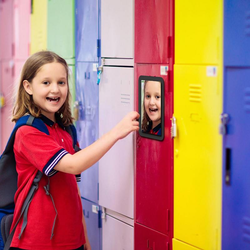 5 x 7 Inch Locker Mirror Magnetic Rectangular Portable Locker Mirror Magnetic For Girls Locker Decorations For College Students