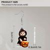 2D Flat 1Pair Halloween Wizard Robe Cat Earrings Fashion Jewelry Gift for Women Girls Female