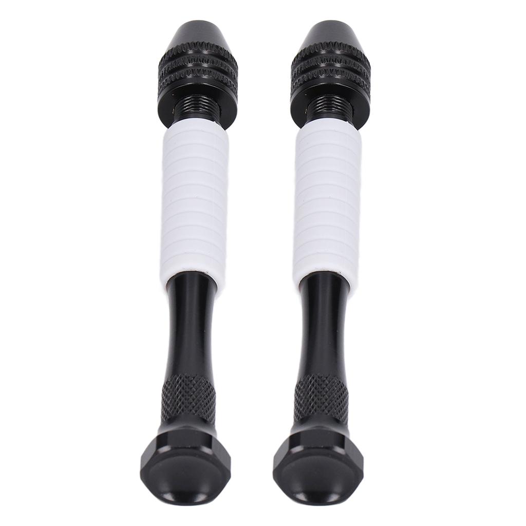 2Pcs Hand Twist Drill Handheld Adjustable Pin Vise Drill Bit Chuck 0.3?3.2mm Clamping Range