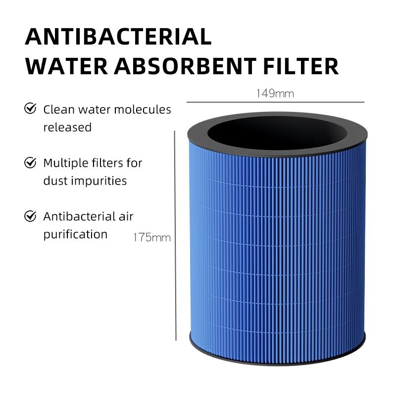 

USB-увлажнитель воздуха большой емкости 4 л с функцией очистки отрицательными ионами синего света для младенцев и беременных женщин USB