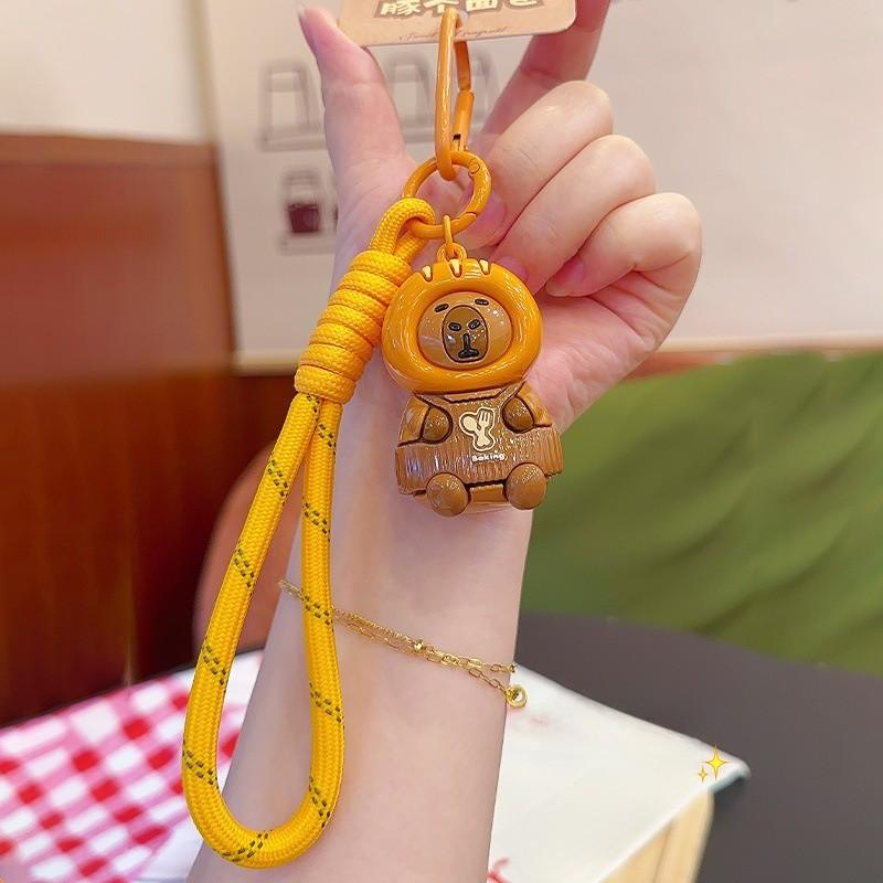 Baking Originality Jinnew Themed Capybara Toast Head Set Doll Pendant Keychain