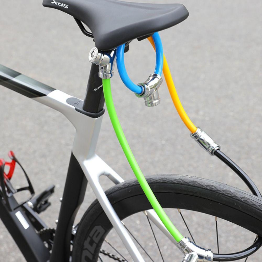 Anti-theft Bike Safety Lock Alloy Ring Lock Waterproof Bicycle Chain Lock with 2 Keys Anti-shear Mountain Bike Lock