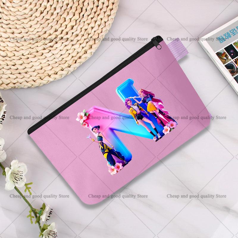 KPop Demon Hunters Pencil Case Cute Multipurpose Bag Fashion Anime Portable Cosmetics Storage Printing Go To School Beautiful Gift for Kid