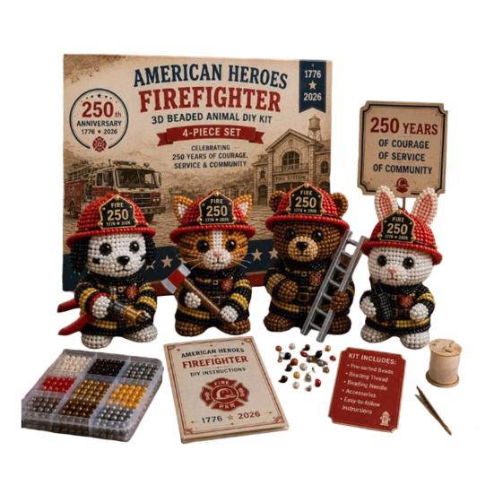 Beaded DIY Kit, Cute Mini Figures, Relaxing Craft Project, Vibrant Textures Craft Kit for Craft Beginners Enthusiasts