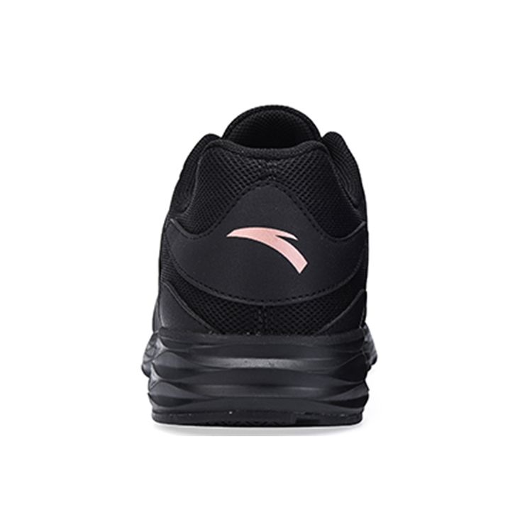 Anta Water Resistant Shock Absorbing Non Slip Durable Low Top Running Shoes Women Sneakers Black Pink 922355592-1
