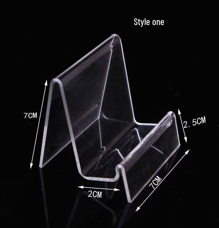 Acrylic Transparent Mobile Power Bank & Phone Display Stand with Multiple Styles