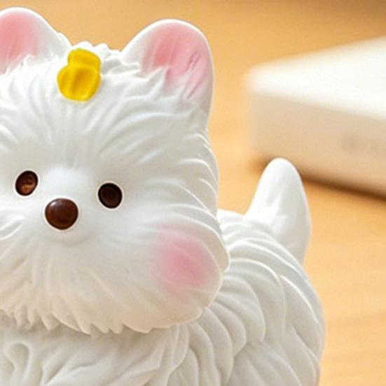 Yousheng 3 Pcs Mini Dog Figurines Cartoon Resin Dog Miniature Figures Little Puppy Statue for Cake Toppers Fairy Garden DIY Crafts