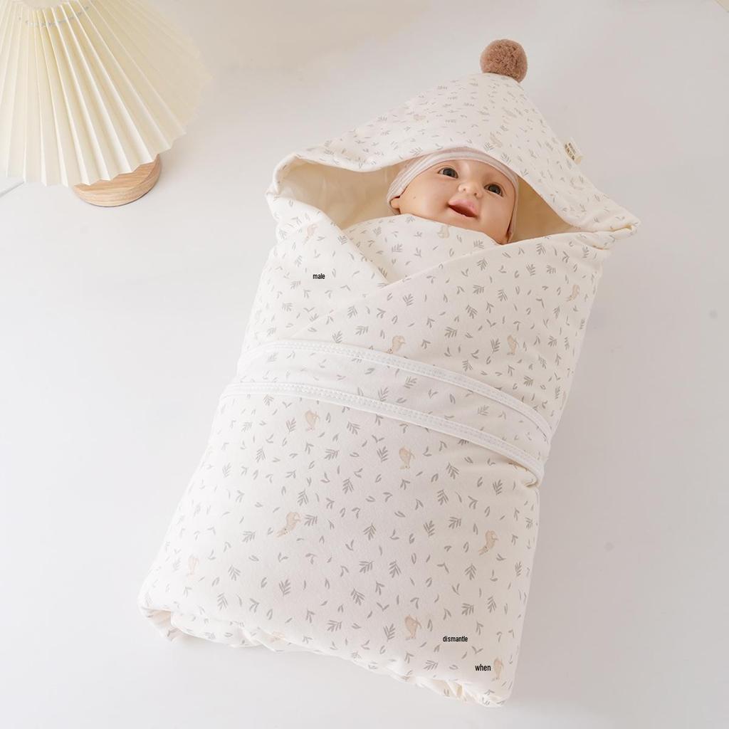 Verdickte reine Baumwoll-Baby-Swaddle-Decke für Herbst/Winter
