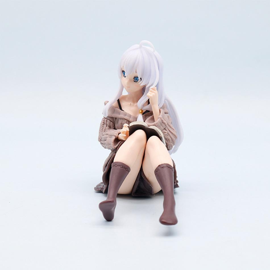 Journey Elaina Anime Figure Knitted Dress Witch Elaina Action Figure Pvc Collection Model Doll Toys for Christmas Gifts