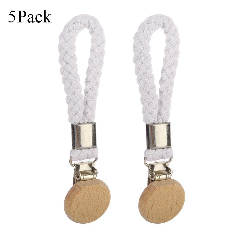 2pcs/pack Towel Clip Multi-Purpose Hook Sock Hanger Kitchen Home Storage Clip Woven Cotton Loop Towel With Metal Clip