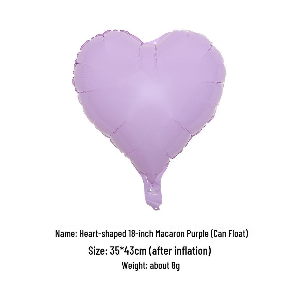 Heart-shaped Aluminum Foil Balloon - 18-inch Valentine's Day Confession Balloon