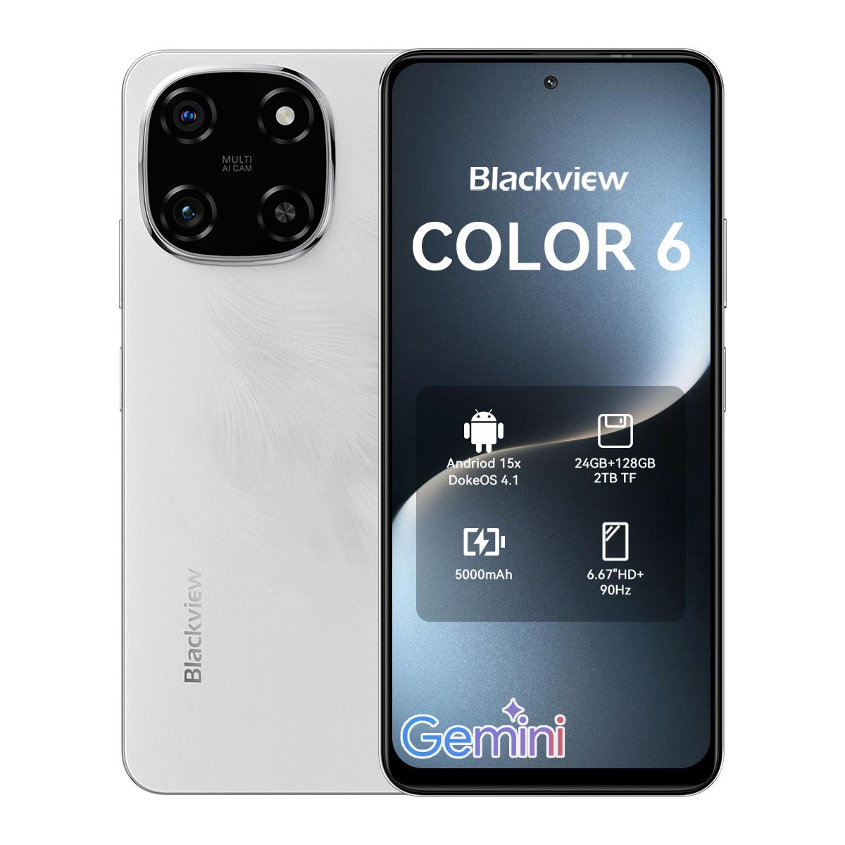 Blackview COLOR 6 Android 15 Smartphone Mobile Phone 8GB