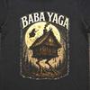 Maglietta Baba Yaga, T-shirt Folk Horror, Maglietta Grafica Strega Slava, Abbigliamento Fantasy Gotico, Regalo Capanna della Strega su Zampe di Gallina