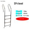 304 Stainless Steel Swimming Pool Ladder with Thickened Handrail and Pedal