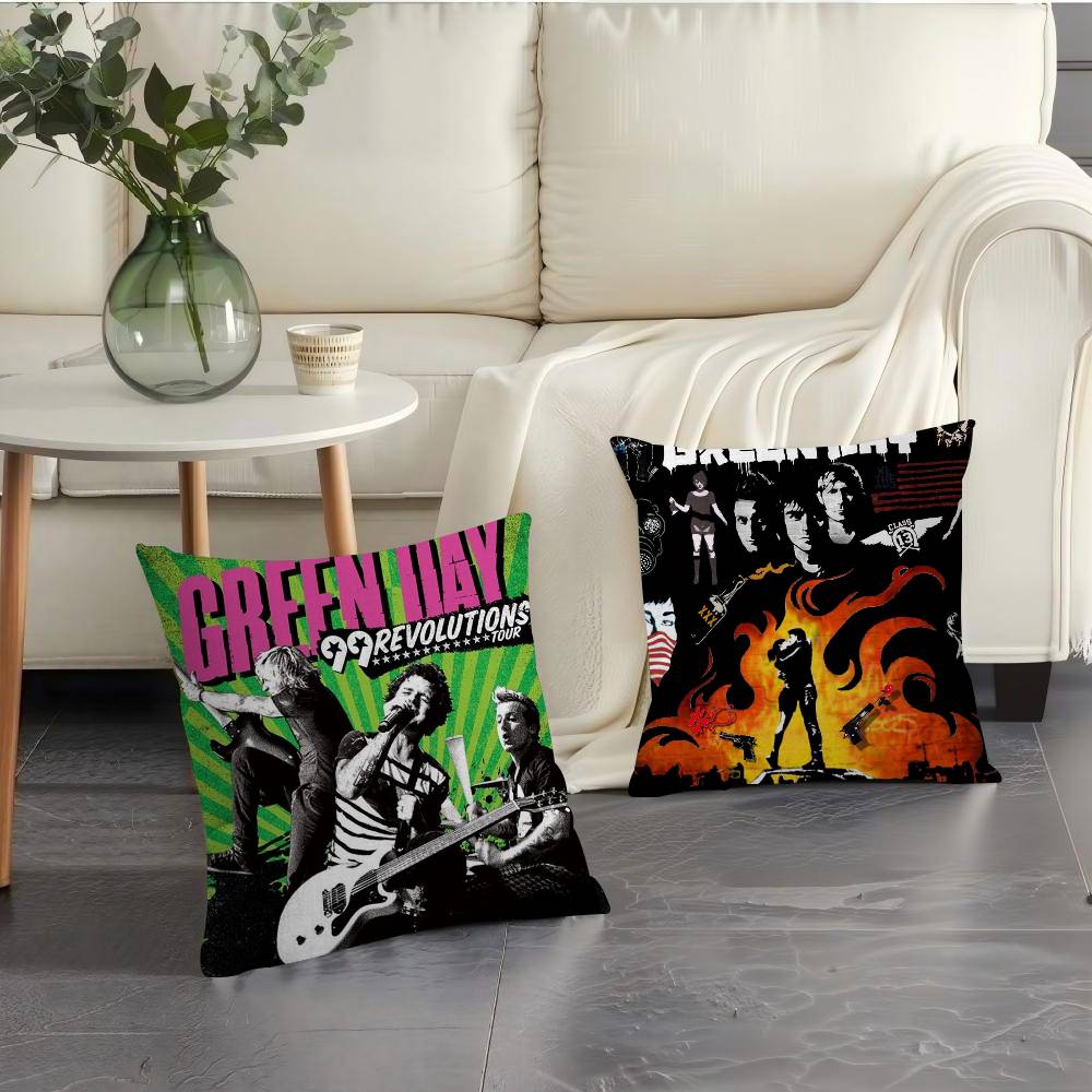 Green DayMusic Rock Band pillow cover sofa cushion cover home room decoration children gift