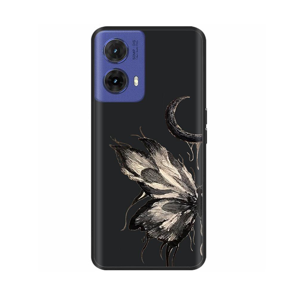 For Motorola Moto G85 Case Butterfly Soft Matte Silicone Back Cover For Moto G85 5G Cases MOTOG85 G 85 5G Funda Full Phone Coque