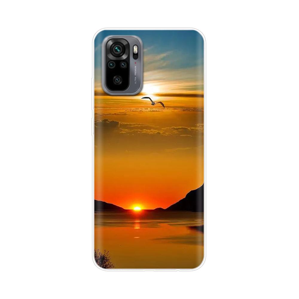 Silikon Blumen Handyhülle Für Xiaomi Redmi Note 10 Hülle 6.43'' Schöne TPU Rückseite Für Xiomi Redmi Note10 Pro Bumper Hüllen