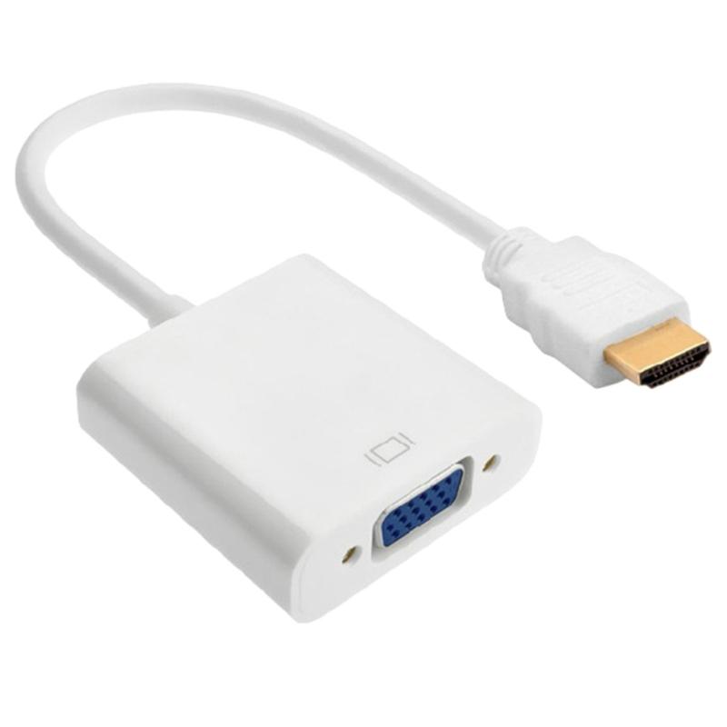 

Portable HDTV to VGA Adapter Cable Conversion Wire Line for Connecting Set top Box to Projector or TV 15cm 1