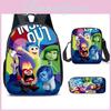 Inside Brain Out Characters Kids School Backpack Set For Elementary Students