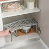 Expandable Metal Shelf Organizer For Kitchen Countertop Sturdy Retractable Storage Rack Rustproof Spice Organizer For Restaurant