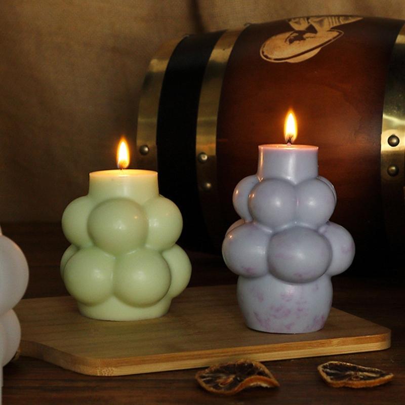 Silicone Candle Mold Grape Shape Geometric Resin Molds Suitable for Creative Homes Decoration and Handmade Gifts