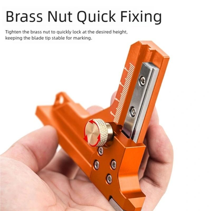 High Accuracy Aluminum Scribing Height Gauges Easy to Use for Accurate Measurement in Woodworking & Industrial Tasks