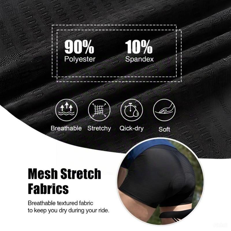 Men Women Cycling Shorts With Gel Pad Breathable Quick Dry Bike Road Mountain Biking