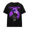 David Bowie Side Profile 75 Logo Ladies 100% Cotton T-shirt Mens Tees Top S-2XL, Black