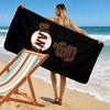 "SF Giants Logo with Baseball Design" Patterned beach towel quick dry perfect for travel outdoor sports jogging the beach and swimming