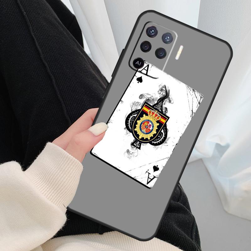 

Spain National Police logo Case For Oppo A18 A38 A58 A78 A98 A80 A60 A40 A96 A76 A16 A94 A74 A54 A15 A17 A57 A77 A5 Pro OPPO A58 4G