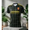 Maglia Unisex Real Zaragoza Traspirante e Comoda T-shirt Stampata in 3D Adatta per Famiglie di Appassionati di Calcio T-shirt