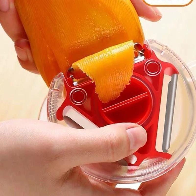 1-2pcs 3in1 Kitchen Convenience Vegetable Peeler Carrot Grater Fruit Cutter Hredding Tool Kitchen Gadgets Set Kitchen Supplies