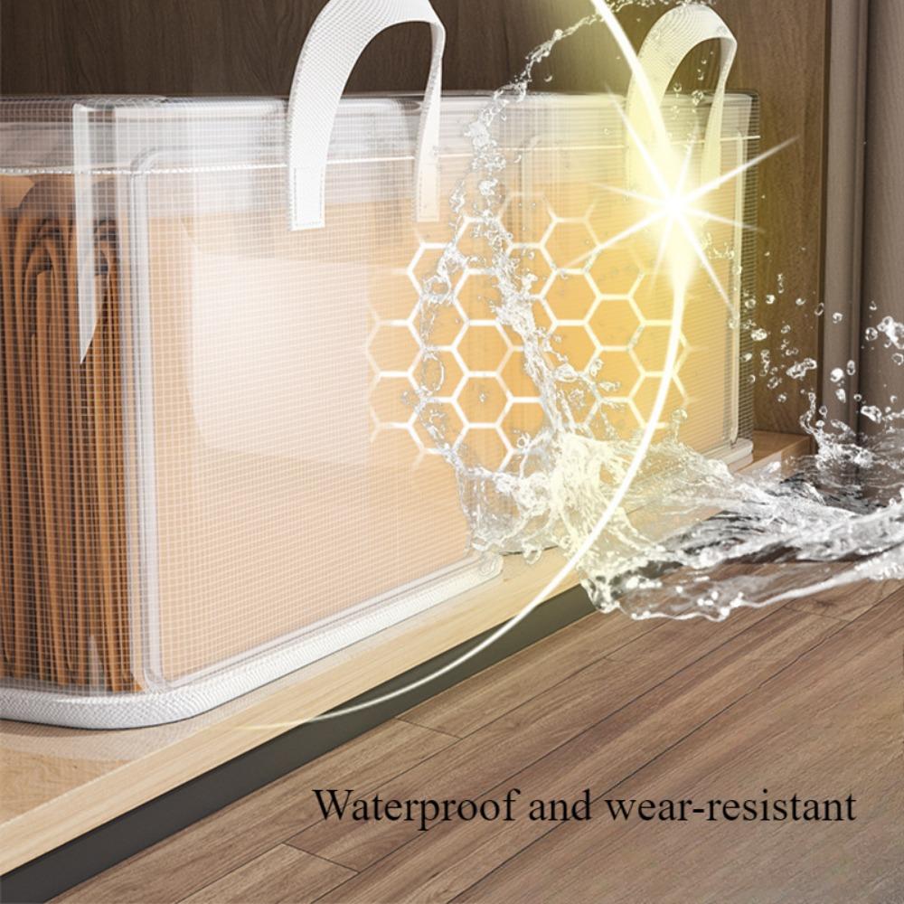 Úložný box na oblečení, domácí voděodolná skříň na prádlo, prachotěsný organizér, prošívaná látka, skládací úložný box