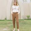 Wei Mei High-Waisted Slim Fit Slit Pants - Fall Collection