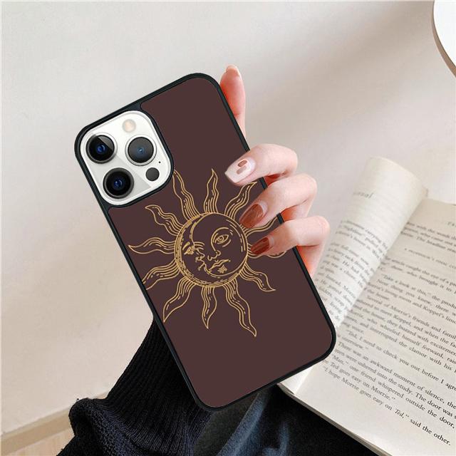 Sun Moon Art Coque Shell For iPhone 17 Air 15 16 14 13 12 Pro Max 11 Pro Max Plus Phone Case Cover