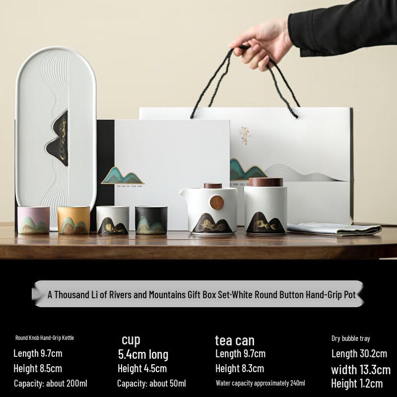 Thousands of Miles of Rivers and Mountains Travel Tea Set